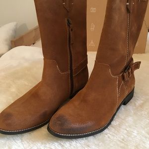 MTNG Selina Tan Suede Boots - NEW